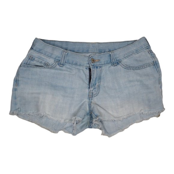 Cutoff Denim Jean Shorts 100% Cotton Size 8 - Picture 1 of 4